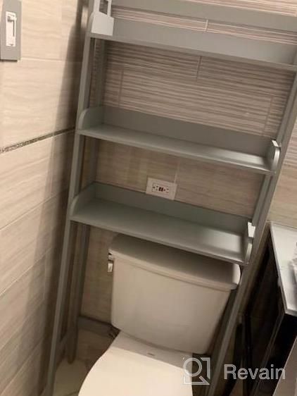 img 1 attached to Maximize Bathroom Storage With UTEX 3-Shelf Organizer Over Toilet In Espresso Finish review by John Arsov