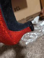 img 1 attached to Step Up Your Dance Game With Missfiona'S Glamorous Pointed-Toe Latin Ballroom Dance Shoes review by Matt Nichols