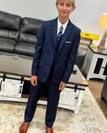 img 1 attached to Be Dapper And Colorful With YuanLu Boys' 5-Piece Slim Fit Formal Suit Set review by Mike Zeigler