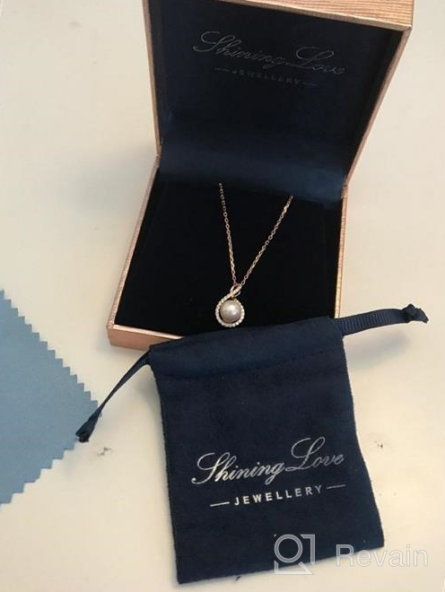 img 1 attached to 💎 Stunning Onthologie Pearl Necklace: Genuine Freshwater Cultured Pearls, Sterling Silver, Infinity Design and More for Women and Girls review by Monica Harris