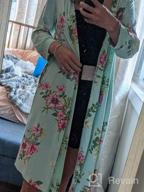 img 1 attached to Lightweight Kimono Robes For Women - Soft Sleepwear And Loungewear By Hotouch: Short Knit Bathrobe In Sizes S-XXL review by David Bartan