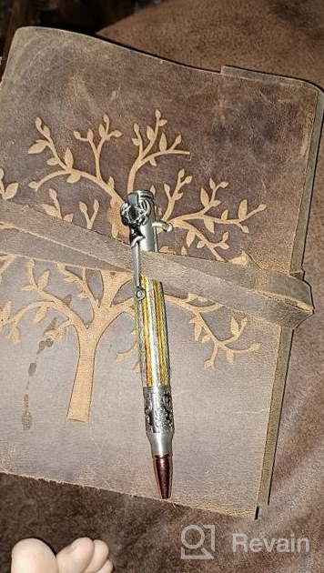 img 1 attached to Leather Journal Notebook For Women - Embossed Tree Of Life, 7 X 5 Inches Mens Diary With 400 Pages Lined Paper College Ruled - Inspirational Gift Idea. review by Damon Mertz