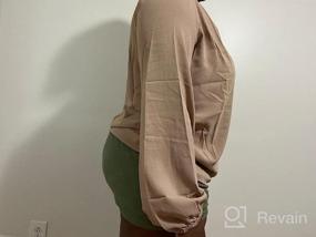 img 8 attached to Stylish Business Casual Tops For Women: GRAPENT Pleated V Neck Blouses With Long Sleeve.