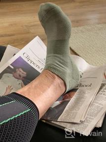img 4 attached to Breathe-Easy Comfort For Active Men: 4-Pack Of Colorful Rayon Sports Socks