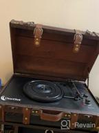 img 1 attached to Vintage Suitcase Turntable With Bluetooth & USB: ClearClick Retro Style Wooden Design review by Douglas Holla