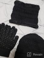 img 1 attached to Warm And Stylish: 3-Piece Winter Hat, Scarf And Gloves Set For Men And Women review by Ryan Bowers