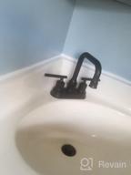 img 1 attached to 2-Handle 4-Inch 3-Hole RV Sink Bathroom Faucet With Lift Rod Drain Stopper & Supply Hoses By WOWOW Black Centerset review by Steven Nina