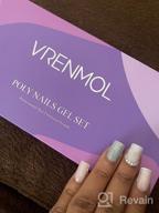 img 1 attached to Vrenmol Purple Series Poly Nail Gel Set - 6 Colors Cat Eye Builder Nail Kit For Nail Enhancement, Nail Art, And French Manicure By Nail Professionals review by David Pearson