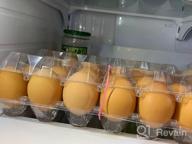картинка 1 прикреплена к отзыву Toplife Clear Plastic Eco-Friendly Egg Carton Set - 60 Ct., Securely Holds 6 Eggs with Sticker Labels от Esera Warren