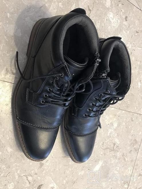 img 1 attached to Step Up Your Style Game With These Men'S Leather Oxford Dress Chukka Boots - Perfect For Business And Work review by Matt Vanlaere