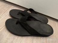 img 1 attached to Comfortable & Supportive Orthotic Flip Flops For Men And Women - V.Step Leather Thong Sandals With Arch Support, Perfect For Plantar Fasciitis! review by Madansaireddy Aldridge