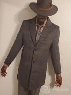 img 1 attached to Men'S Wool Blend Trench Coat - BOJIN Classic Pea Coat For Winter Business Wear review by Luckie Davidson
