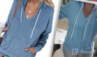 img 1 attached to Women'S Athletic Hooded Sweatshirt Jacket With Zippered Pockets review by Christopher Williams