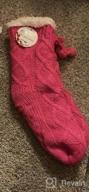 img 1 attached to Womens Non Slip Slipper Socks: YEBING Winter Warm Soft Cozy Fleece-Lined Grippers Home Socks review by Rebecca Harris