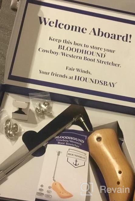 img 1 attached to Get The Perfect Fit With HOUNDSBAY Bloodhound Cowboy Boot Stretcher For Women – Designed For Wide Feet review by Elwanda Johnson