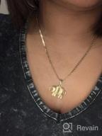 img 1 attached to 🐘 Barzel 18K Gold Plated Elephant Pendant Necklace for All Genders on Flat Mariner 060 3MM Chain review by Eddie Pollard