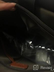 img 7 attached to Женский кожаный портфель для ноутбука 15,6 дюймов для бизнеса, работы и компьютера - Сумка CLUCI
