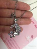 img 1 attached to Shonyin Silver Unicorn Necklace: Perfect Birthday Gift for Girls and Women review by Greg Moore