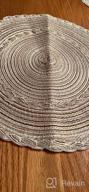 img 1 attached to Set Of 4 Beige Round Braided Placemats - 15 Inch Washable Table Mats For Dining Tables By SHACOS review by Jim Plump