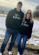 img 1 attached to Unleash Your Royal Love With Tstars Matching King And Queen Hoodies For Couples - His & Hers Couple Hoodie Set review by Peggy Snow
