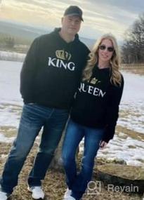 img 6 attached to Unleash Your Royal Love With Tstars Matching King And Queen Hoodies For Couples - His & Hers Couple Hoodie Set