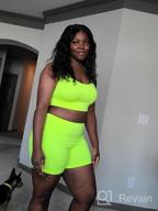 img 1 attached to Stylish Women'S Bodycon Crop Top And Shorts Set For Clubwear And Nightlife review by Angela Petersen