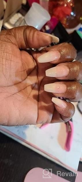 img 1 attached to Get Salon-Perfect Nails With INFELING'S 500PCS Full Cover Oval Fake Nails - Pre-Buffed Acrylic Design In 10 Different Sizes For DIY And Professional Nail Art review by Katrina Davis