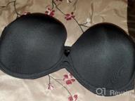 img 1 attached to Strapless Push Up Bra With Clear Back Invisible Strap, Padded Underwire, And Halter Bralette review by Robert Jackson