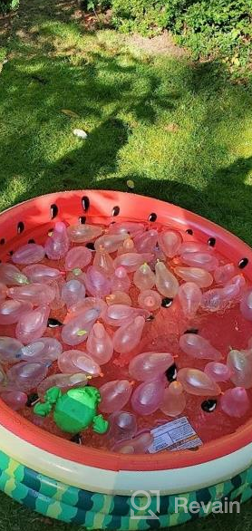 img 1 attached to Inflatable Kiddie Pool, Watermelon Hamburger Ice Cream Swimming Pool, Summer Water Play Pool, 45 Inch Pit Ball Splash Pool review by Cody Unruh