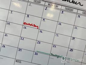 img 5 attached to Stay Organized and Efficient with planOvation's Magnetic Dry Erase Refrigerator Calendar: Large Monthly Planner Magnet for a Clutter-Free Life!