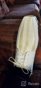 img 2 attached to Stylish Silver Stripes Wedding Groomsmen Oxfords: Elevate Your Big Day Look!