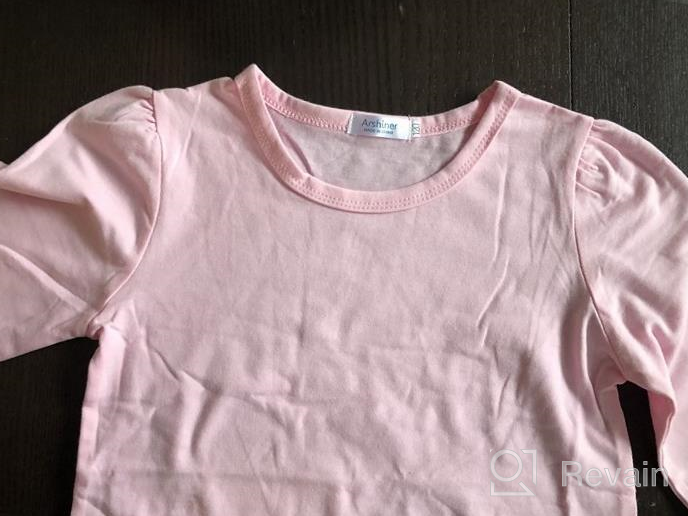 img 1 attached to 👕 Cute and Comfortable Arshiner Girls' Shirts: Sleeve T-Shirt for Girls' Clothing review by Marcia Estrella