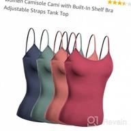 img 1 attached to Wireless Fabric Support Camisole With Built-In Bra - Short Cami For Women By Emmalise review by Sam Hansen