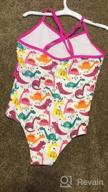 img 1 attached to Girls UPF 50+ Hawaiian Ruffle One Piece Swimsuit - Beach Surfing 4-10 Years review by Brittany Rodriguez