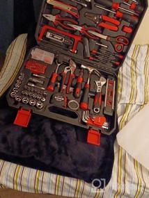 img 5 attached to 🔧 Eastvolt 218-Piece Household Tool Kit: Complete Auto Repair Set for Homeowners - Hammer, Pliers, Screwdrivers, Sockets, and Storage Case