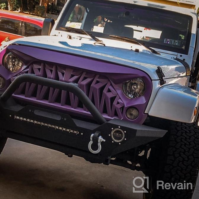 img 1 attached to Upgrade Your Jeep Wrangler JK With LEDKINGDOMUS Front Bumper - Rock Crawler Style With Durable Winch Plate And Powerful LED Lights review by Bill Pool