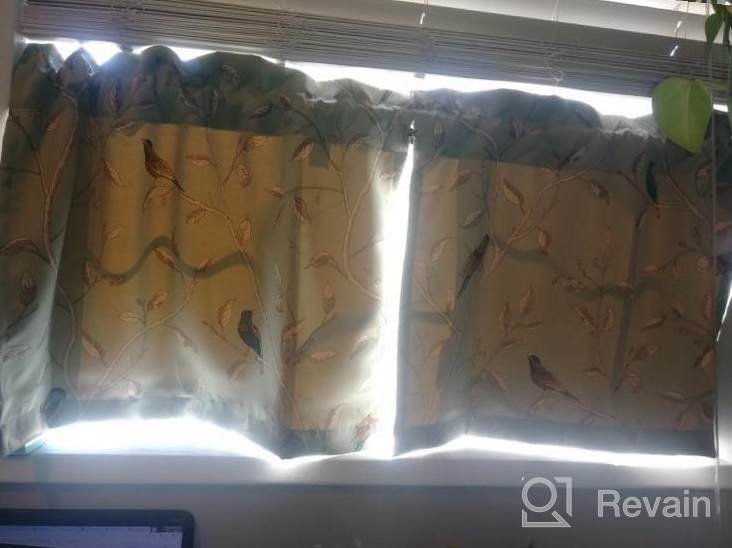 img 1 attached to Vintage Floral Kitchen Curtain Tiers - Small Windows, Big Style - 2 Panels, 29" W X 24" L Each review by Djkutt Mack