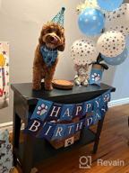 img 1 attached to Celebrate Your Pup'S Big Day With TCBOYING'S 11-Piece Dog Birthday Set – Blue Bandana, Hat, Scarf, Flags, Balloons & More! review by Mike Martz
