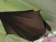 img 1 attached to AnorTrek Professional Camping Hammock: Lightweight, Portable Double With Mosquito Net & Tree Straps - Perfect For Hiking, Backpacking & More! review by Taj Tyagi