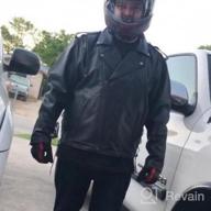 img 1 attached to Xelement B7210 Men'S 'Cool Rider' Black Vented Leather Motorcycle Jacket - Large review by John Raj