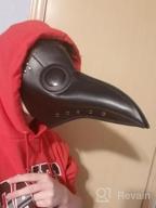 img 1 attached to Gothic Plague Doctor Bird Mask - Retro Steampunk Props Long Nose Beak For Halloween Gas Costume review by John Talcott