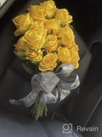 img 1 attached to 10 Pcs Yellow Artificial Roses - Perfect For Home Garden Party Floral Decorations! review by Peter Caw