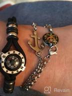 img 1 attached to DETUCK Navigation Compass Charm Bracelet With Detachable Charm - Perfect Jewelry Gift With Gift Wrap Option review by Terry Herrera