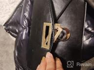 картинка 1 прикреплена к отзыву Stylish And Versatile: ECOSUSI Women'S Black Leather Fanny Pack With Adjustable Strap от Terrance Palau