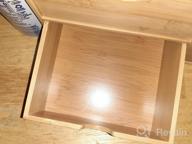 img 1 attached to 3-Drawer Bamboo Desk Organizer With Shelf - Fully Assembled - Multifunctional Mini Tabletop Storage For Office Or Home. review by Victor Correa