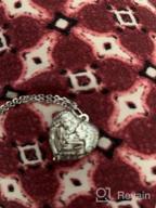 картинка 1 прикреплена к отзыву SILVERCUTE Индивидуальное ожерелье с фотографией для женщин - Стерлинговое серебро / 18-каратное позолоченное изображение Медальон Сердце / Кулон со льдом, длина 18-30 дюймов от Jim Ball