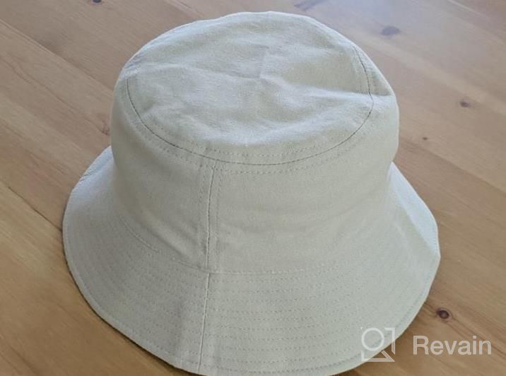 img 1 attached to Bucket Hats For Women Sun Beach Hat Teens Girls Wide Brim Summer Fisherman'S Caps UPF 50+ review by Stacy Edwards