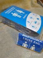img 1 attached to 800ML Disposable Urinal Bag For Travel, Emergency Portable Pee And Vomit Bags (12 PCS) By DIBBATU - Unisex Urinal Toilet Bag Suitable For Camping, Traffic Jams, Pregnant Women, Patients & Kids review by Charles Alvey