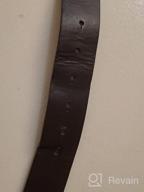 img 1 attached to Black Smooth Finish Leather Strap Men's Accessories and Belts - L Size review by Keith Barra