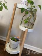 img 1 attached to 3 Tier Bamboo Plant Stand - Elegant Corner Display Holder For Indoor And Outdoor Garden, Home Decor And Plant Display Rack (3 Tier - 1) review by Matthew Seamster